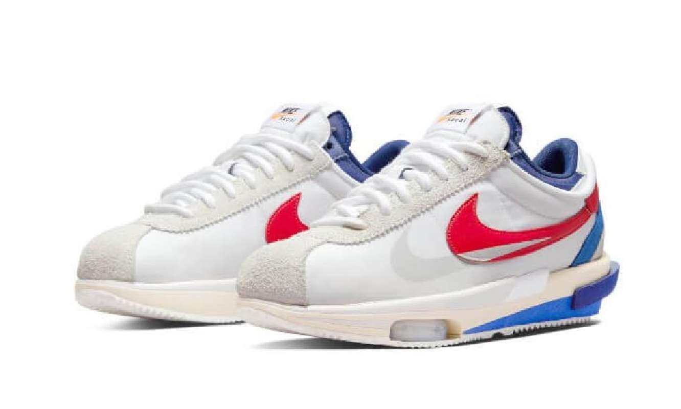 Jual Nike Cortez X Sacai White Uni Red Blue Original 9.5 Di Seller Six6street Six6street Kota Medan Blibli