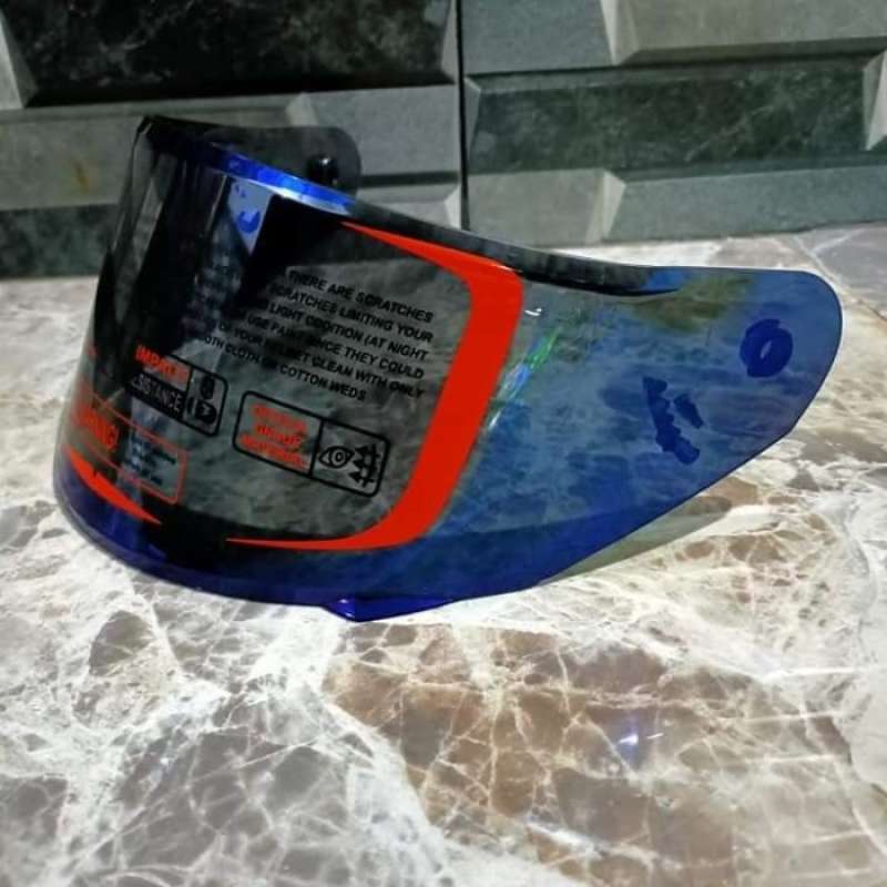 Flat visor cheap iridium blue