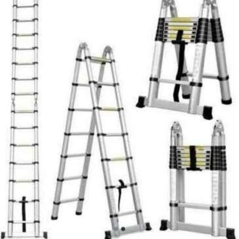 Promo Gojek Grab Only Tangga Teleskopik Telescopic Ladder Double