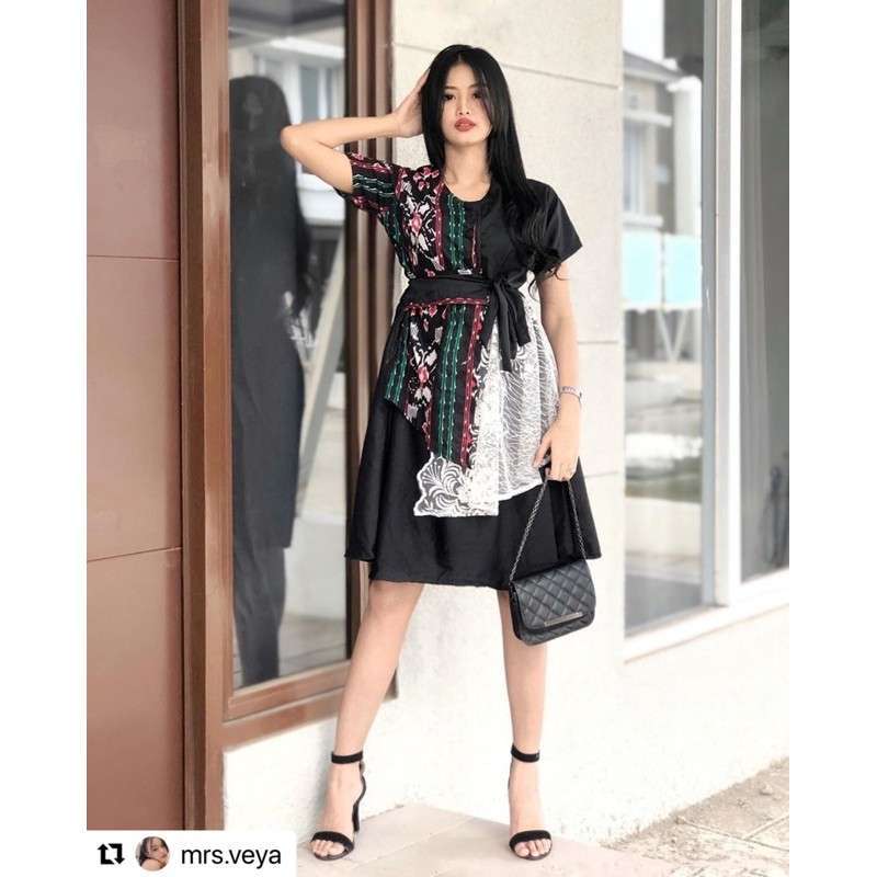 Dress top tenun modern