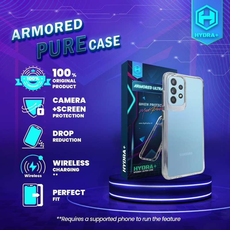 HYDRA+ Samsung a52 Armored Clear Case Casing Hardcase