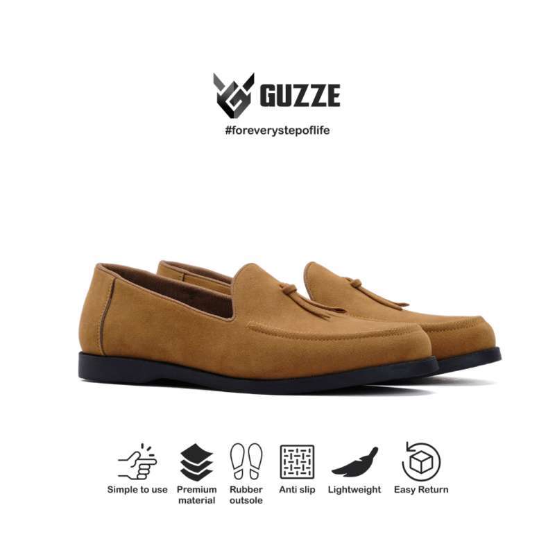 Sepatu casual pria slip on deals loafers kerja