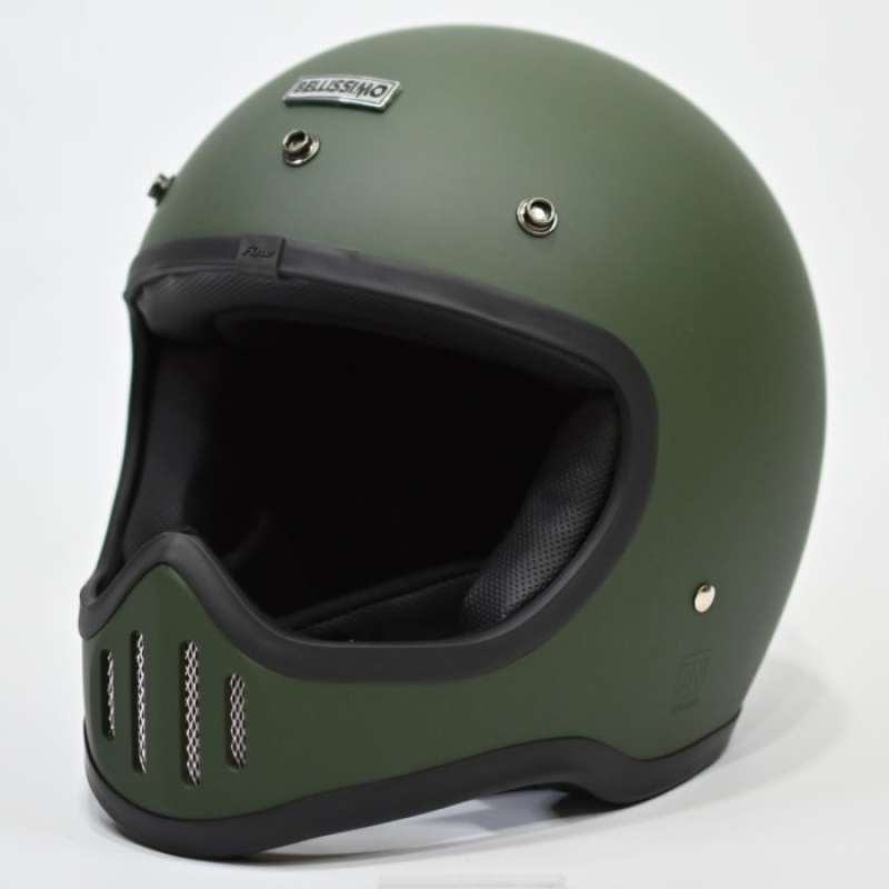 Jual Bellissimo Helmet Caferacer Helm Caferacer Full Face Army Green Dof Di Seller Minazu Store Kebon Kacang Kota Jakarta Pusat Blibli