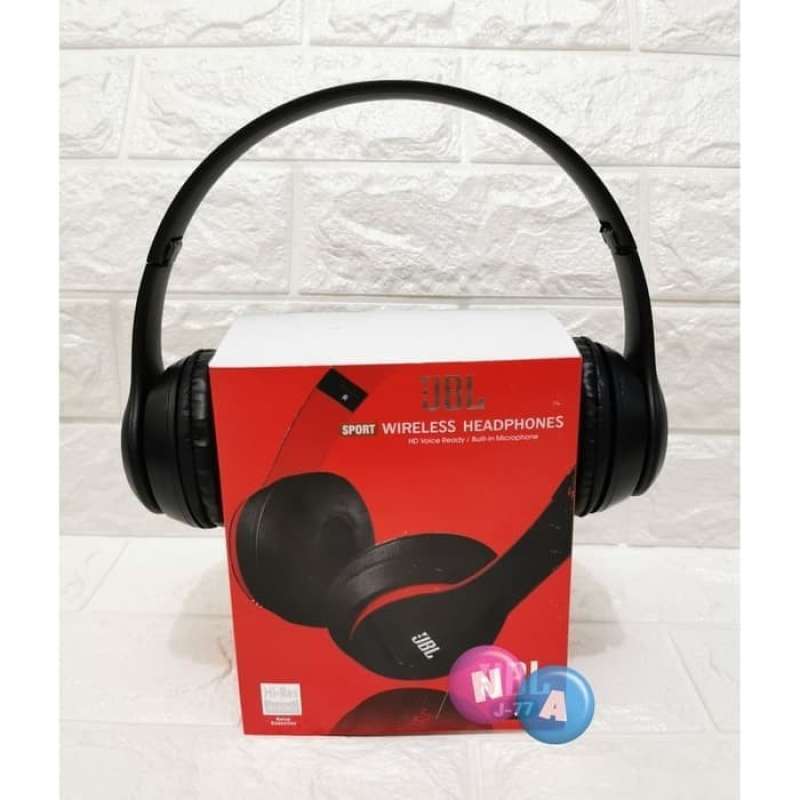 Ns Headphone Bluetooth Bando Headset Gaming Jbl Stereo Oem J77