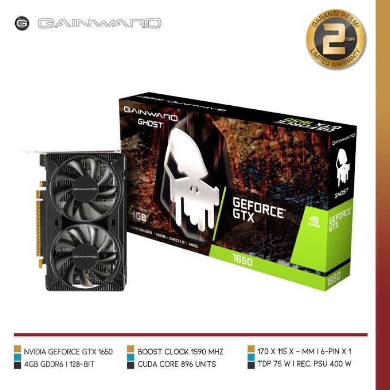 Promo Gainward Geforce Gtx 1650 D6 Ghost Geforce Gtx 1650 4gb Gddr6 Diskon 23 Di Seller Xixistore Kebon Kacang Kota Jakarta Pusat Blibli