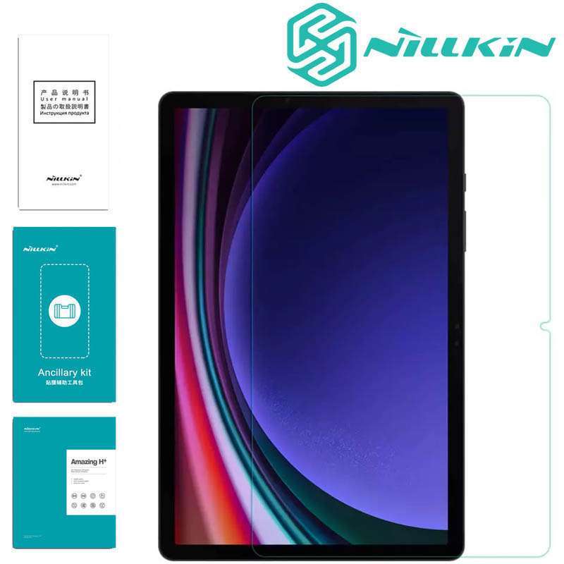 Nillkin H-Plus Tempered Glass untuk Samsung Galaxy Tab S9 11, dengan Ketahanan 9H dan Teknologi Anti-Glare. Ideal bagi Pengguna Tablet yang Mencari Perlindungan Maksimal