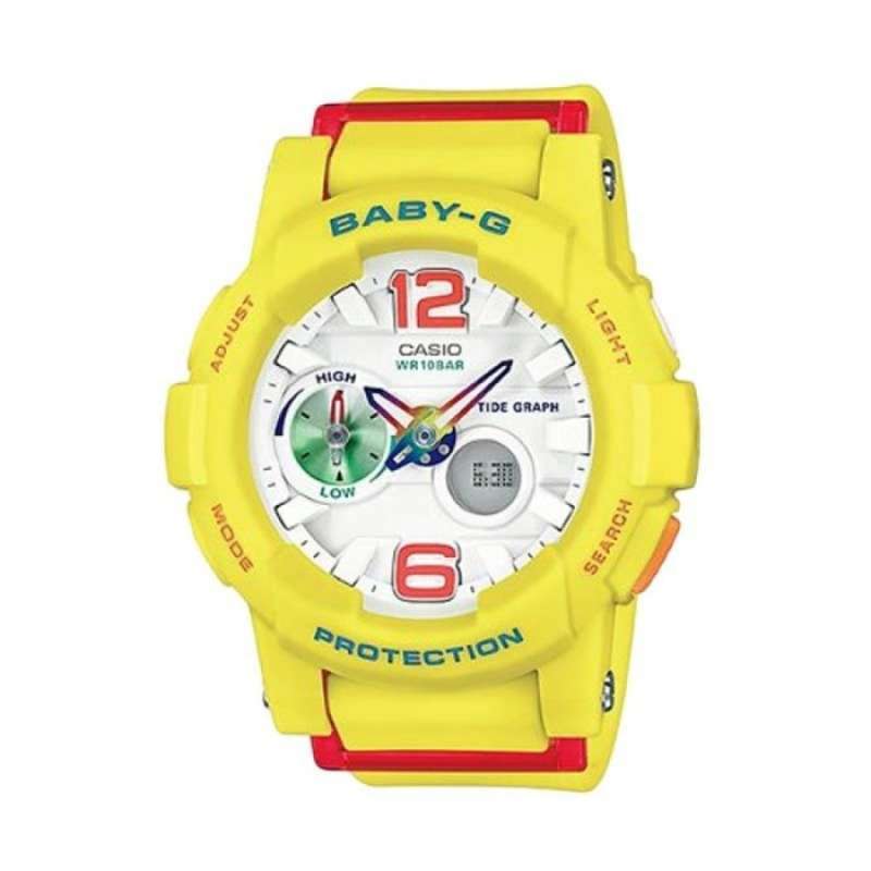 Promo Casio Baby G BGA 180 9BDR Jam Tangan Wanita Kuning