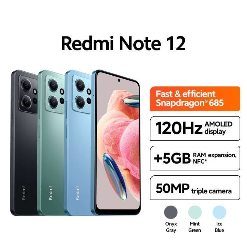 Xiaomi Redmi Note 12 Ram Rom 128GB