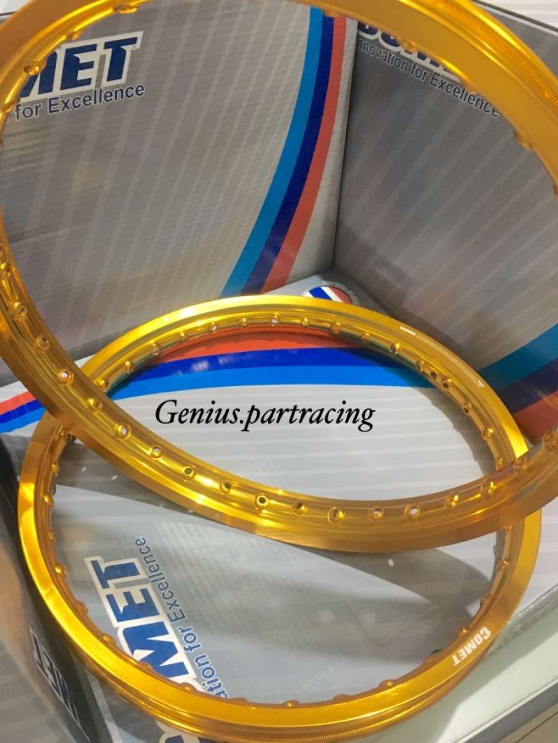 Promo VELG COMET W SHAPE 1 SET 140X140 RING 17 GOLD SIER