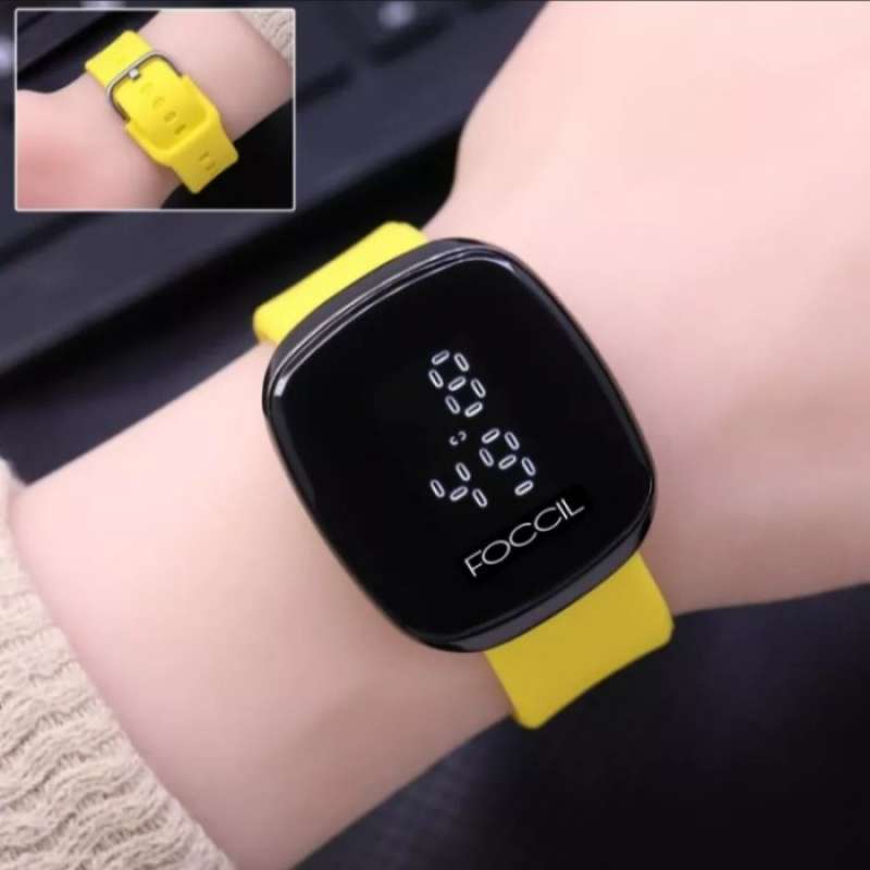 Jual JAM TANGAN WANITA ELEGAN MEWAH TERBARU TOUCH WATCH LED RUBBER