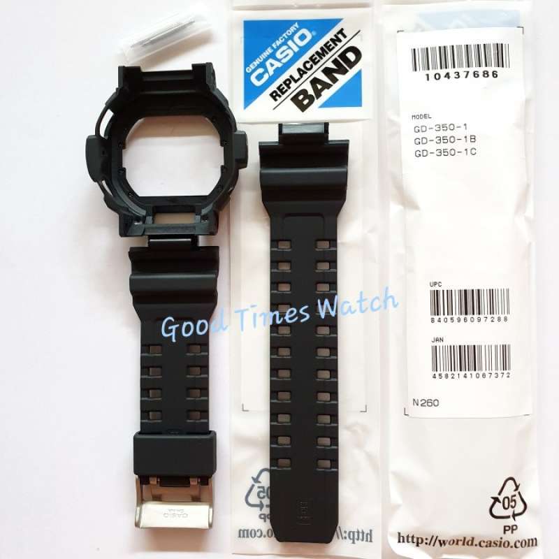 Jual PAKET STRAP BEZEL G SHOCK GD 350 1B GD 350 CASIO ORIGINAL di
