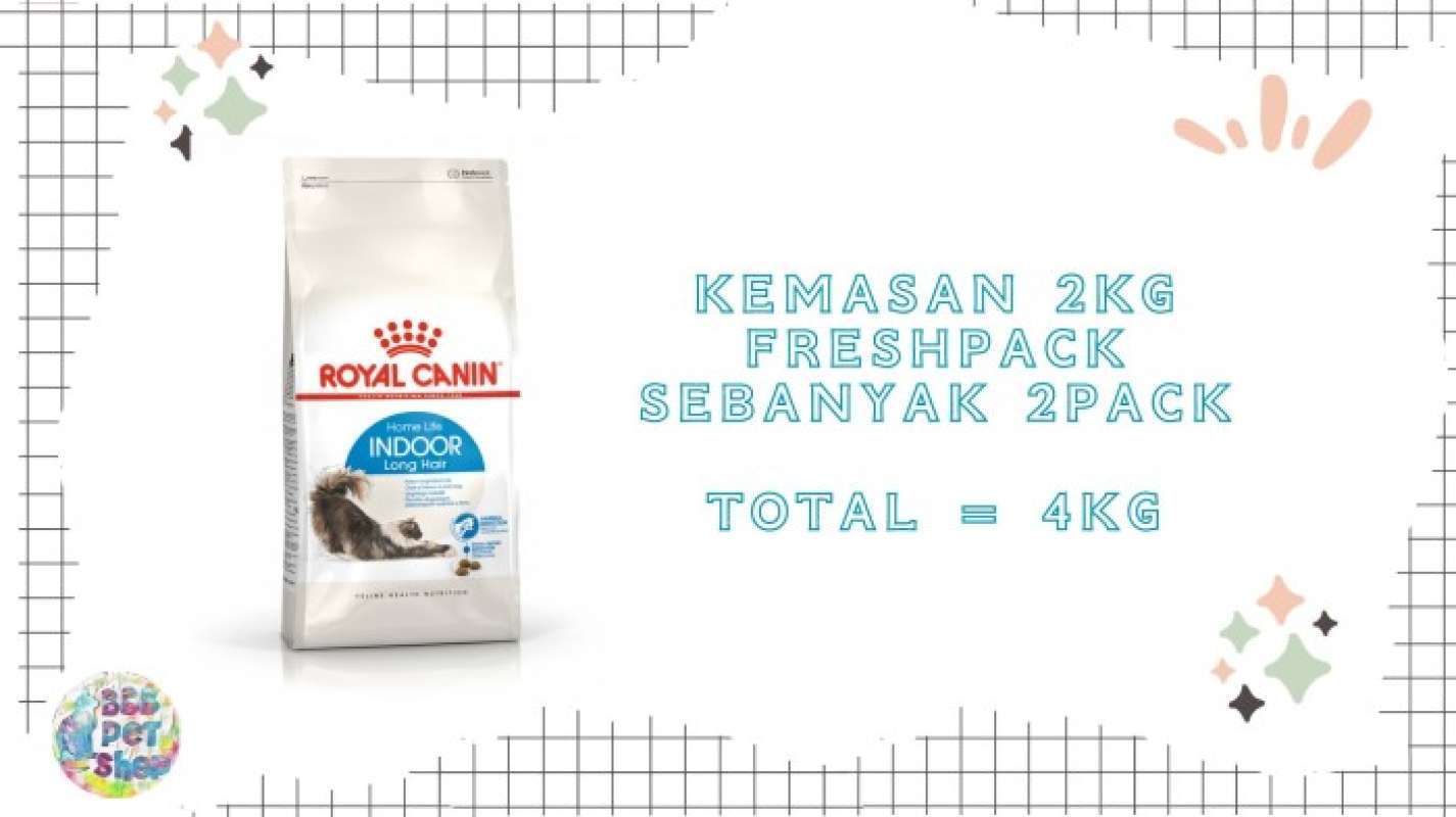 Royal canin indoor long hair 4kg outlet