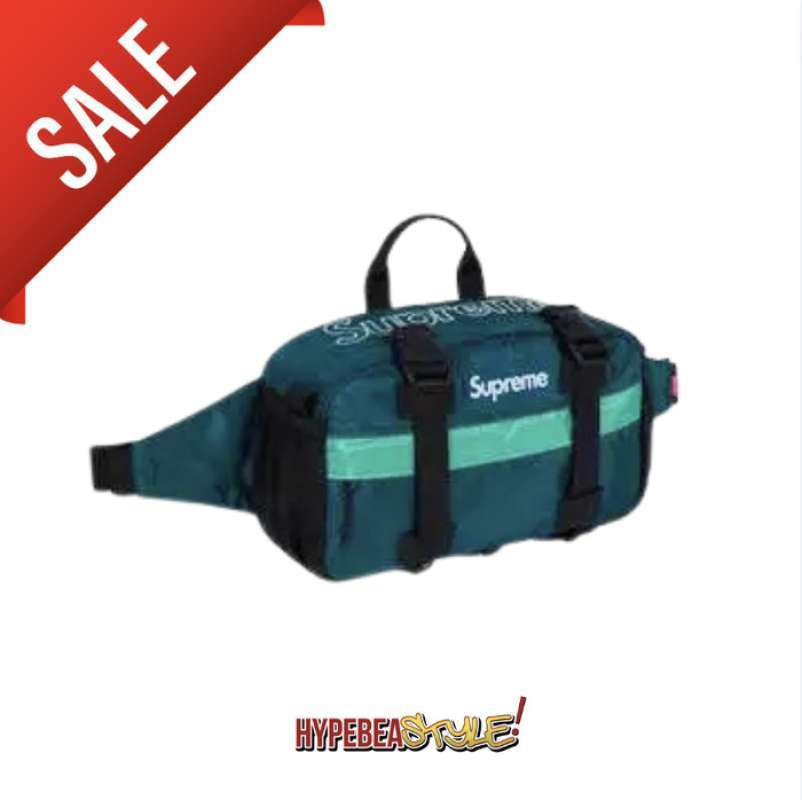 Supreme teal waist outlet bag