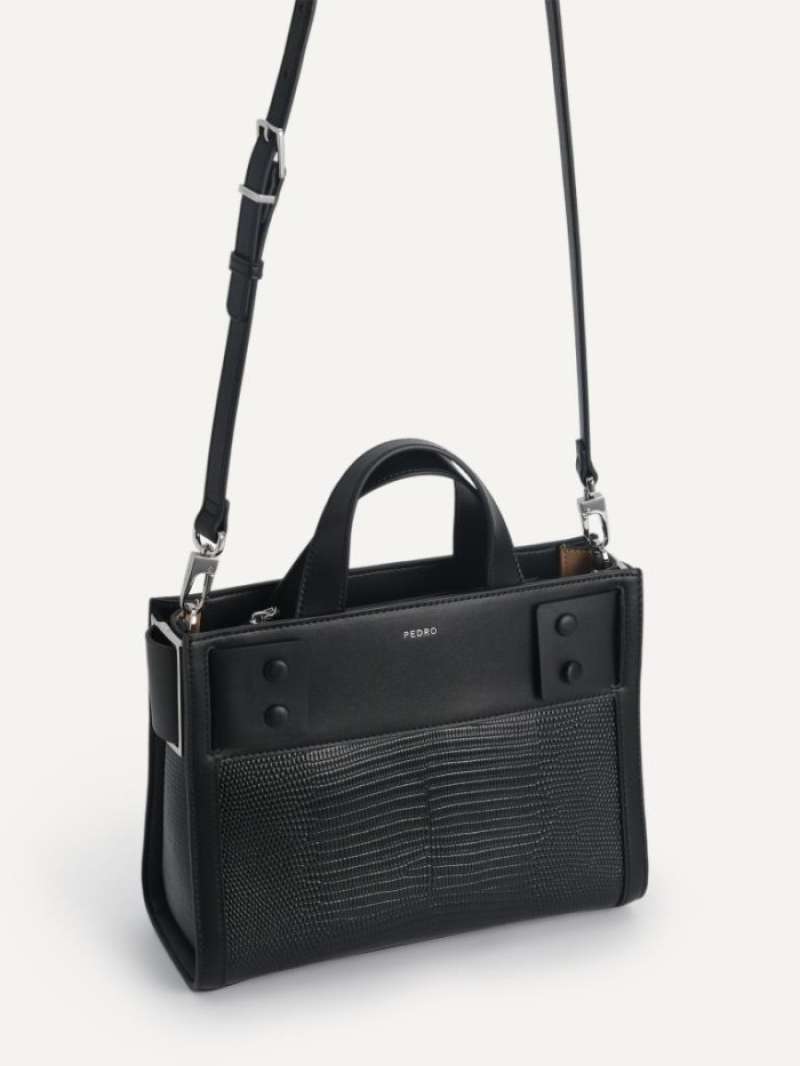 Pedro mini lizard top effect top handle bag