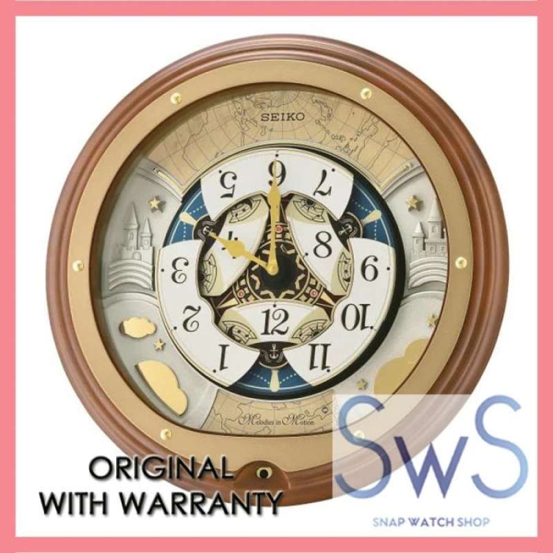 Promo Jam Dinding Musikal SEIKO QXM381B CASE KAYU QXM381 Diskon 23