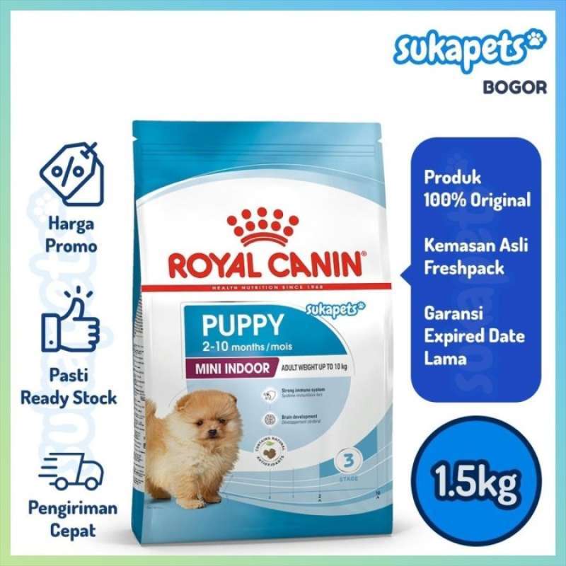 Jual Royal Canin Mini Indoor Puppy Makanan Anak Anjing 1.5kg Di Seller Toko Imang Tugu Selatan Kota Jakarta Utara Blibli
