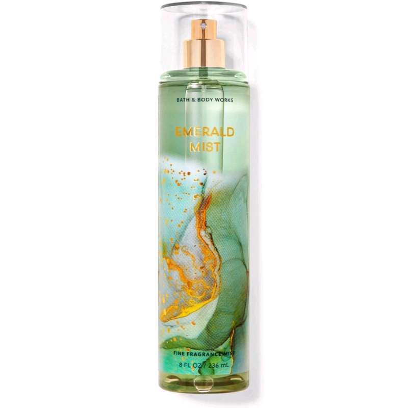 BATH BODY WORKS BBW EMERALD MIST FINE FRAGRANCE BODY MIST 236 ML PEWANGI  BADAN