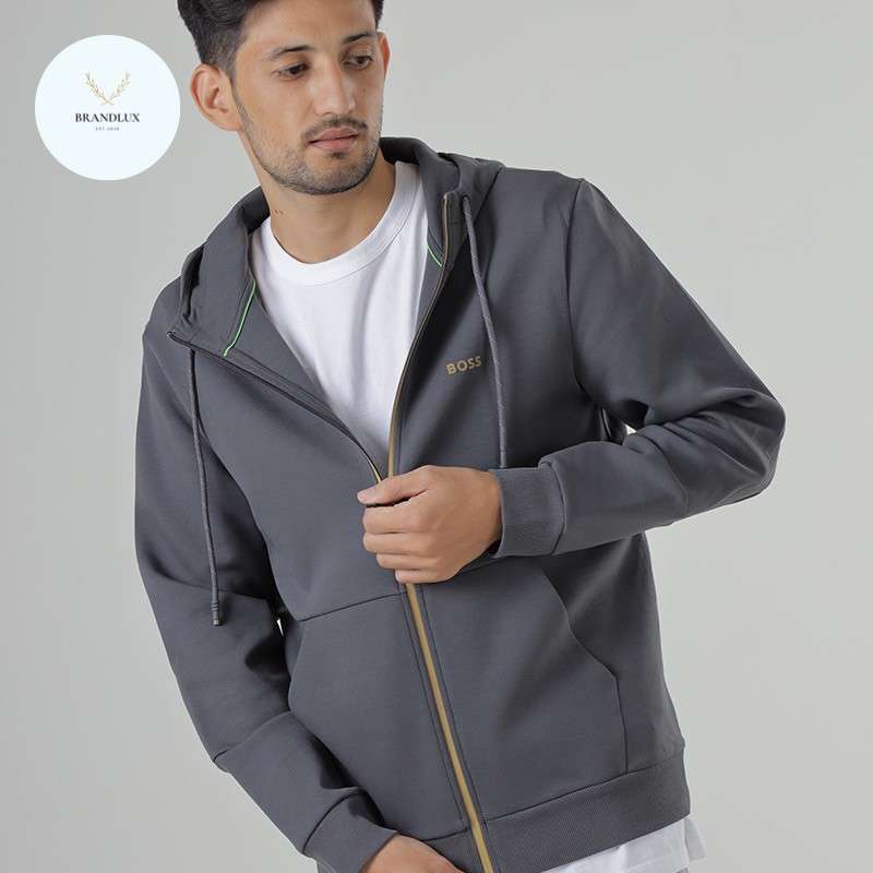 Boss authentic full zip hoodie cheap