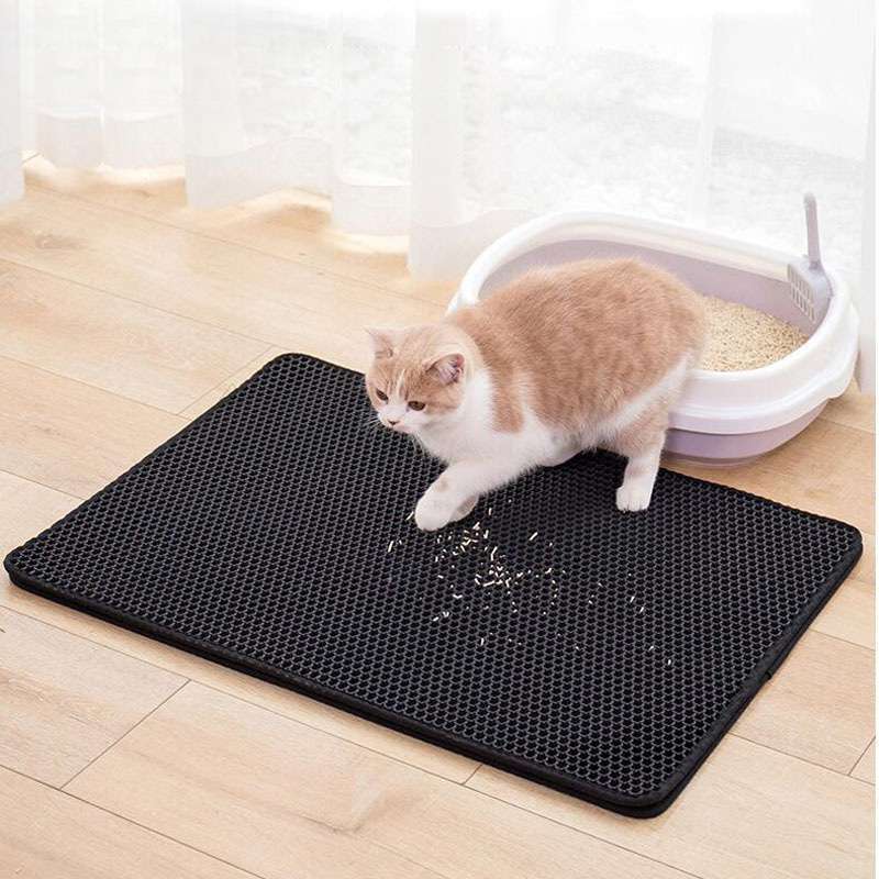 Jual Keset Pasir Kucing Pet Litter Mat Foldable Double Layer Alas