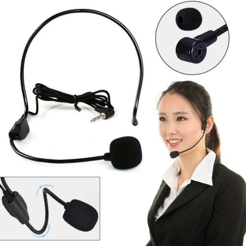 Microphone Mikrofon Headset Mic Bando Clip On CS PC Laptop Jack 3,5mm