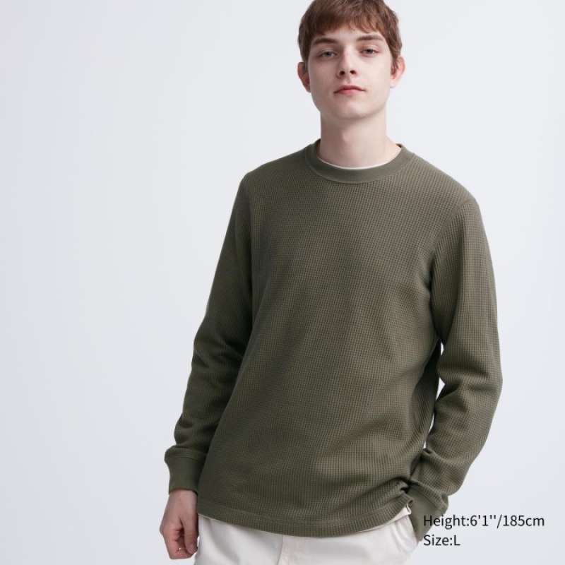 Uniqlo waffle tshirt cheap