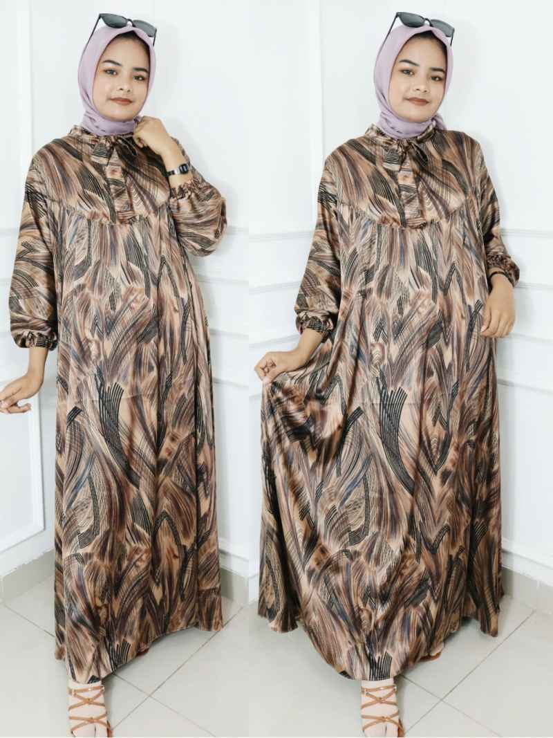 Promo FBT Baju Gamis Wanita Muslim VINTIAN DRESS ARMANY SILK Dress