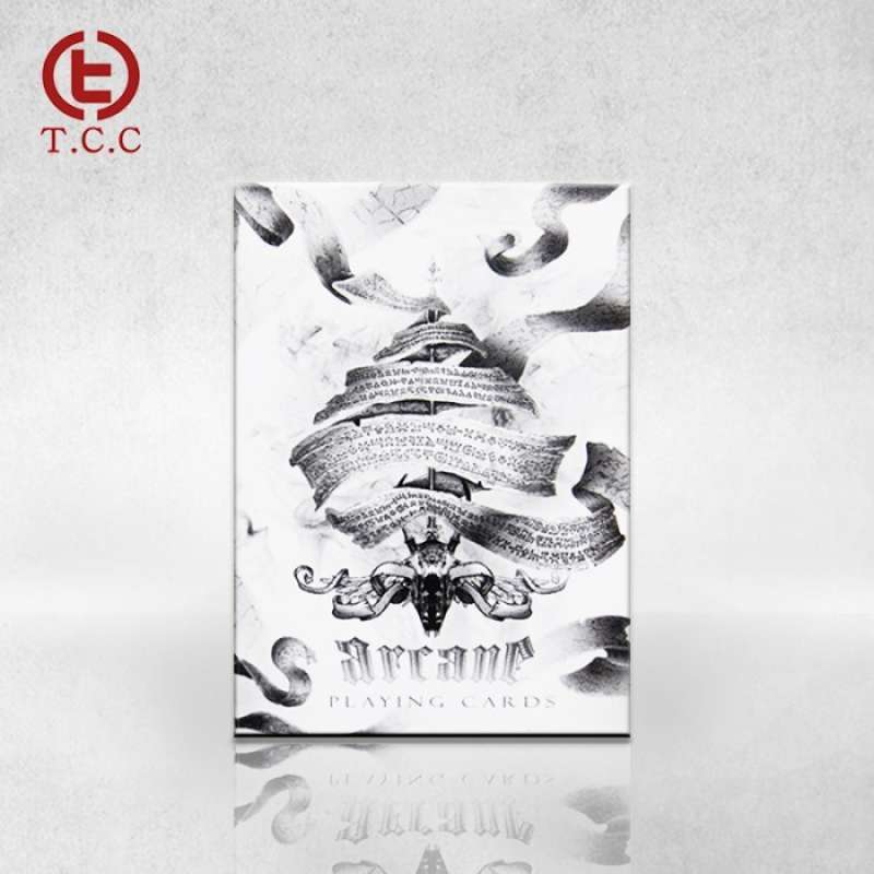 Promo Bicycle Arcane Playing Card Import America White Arcane