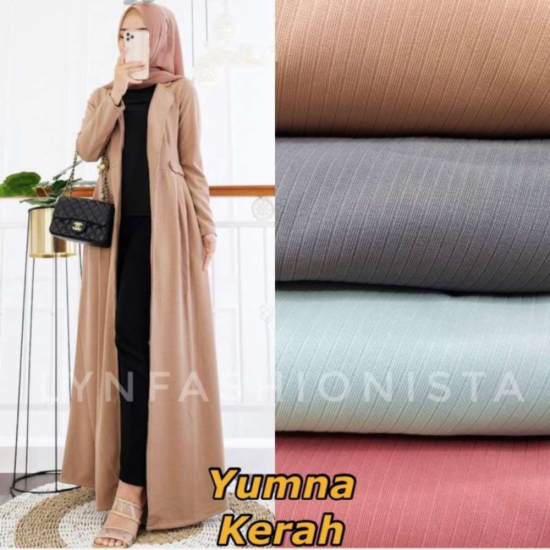 Long cardigan top muslimah