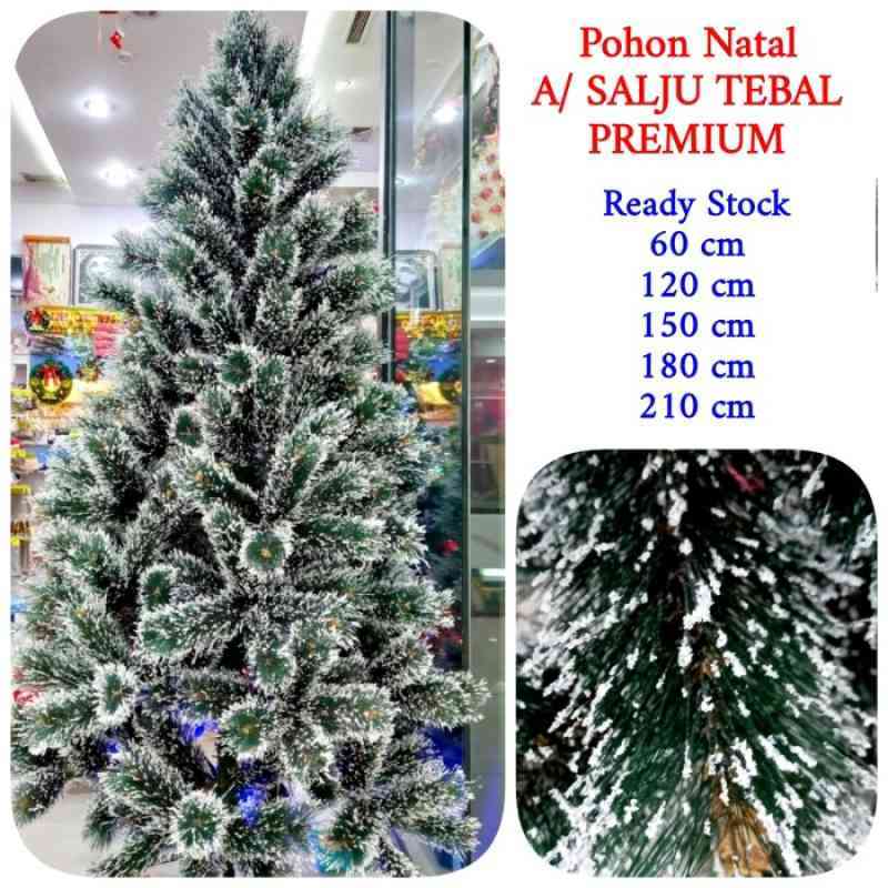 Promo Pohon natal salju rimbun tebal 6 feet 180 cm 2 meter Diskon