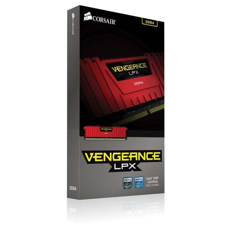 Terlaris Mom Pc Corsair Vengeance 2X4Gb Ddr4 2666Mhz Red Cmk8Gx4M2A2666C16R Terbaik