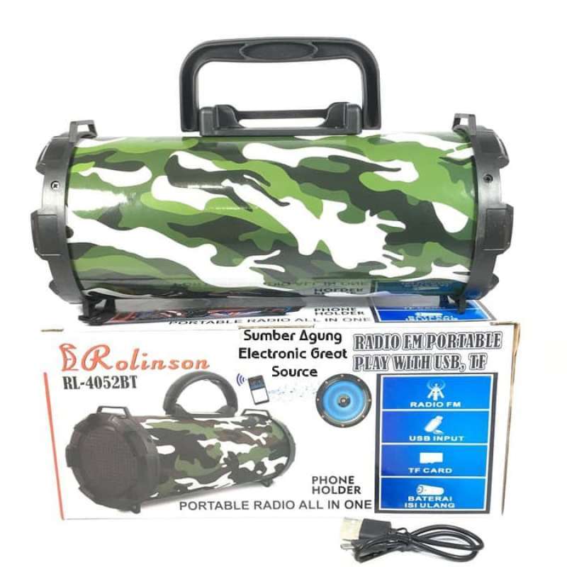 Jual Rl4052bt Portable Radio All In One Fm USB Tf Mp3 Player