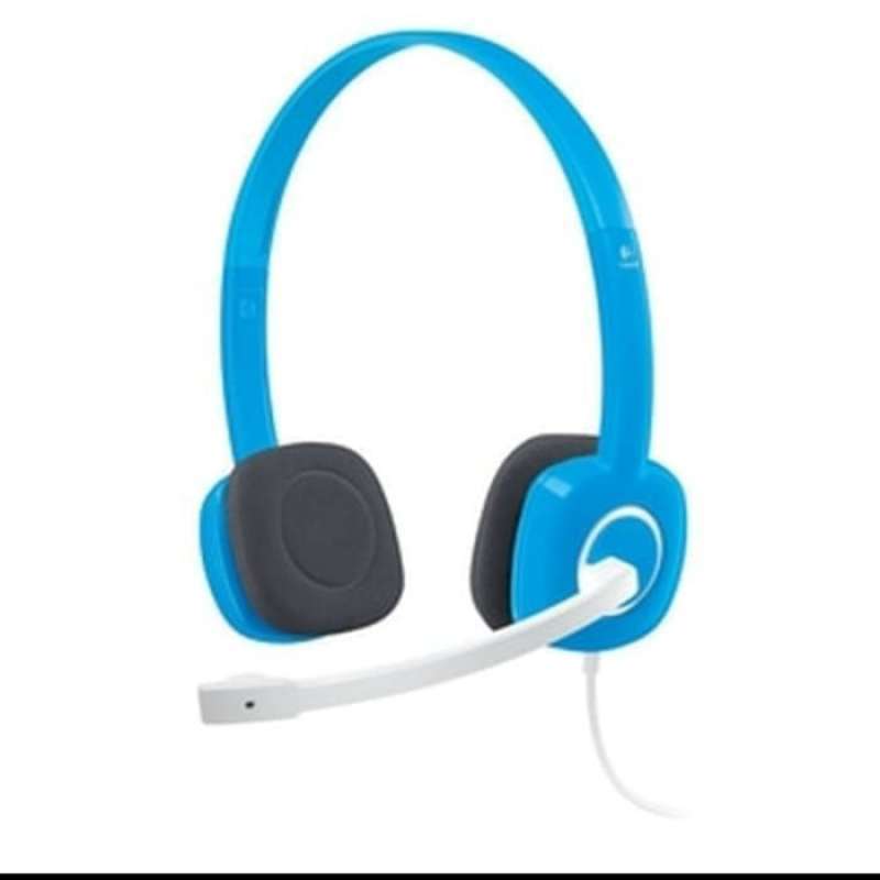 Logitech Sterio Headset H 150 Warna Biru Putih Harga Sama Original