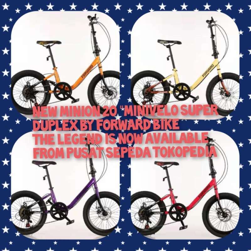 Jual Sepeda Mini Minion Minivelo Original Harga Termurah Maret