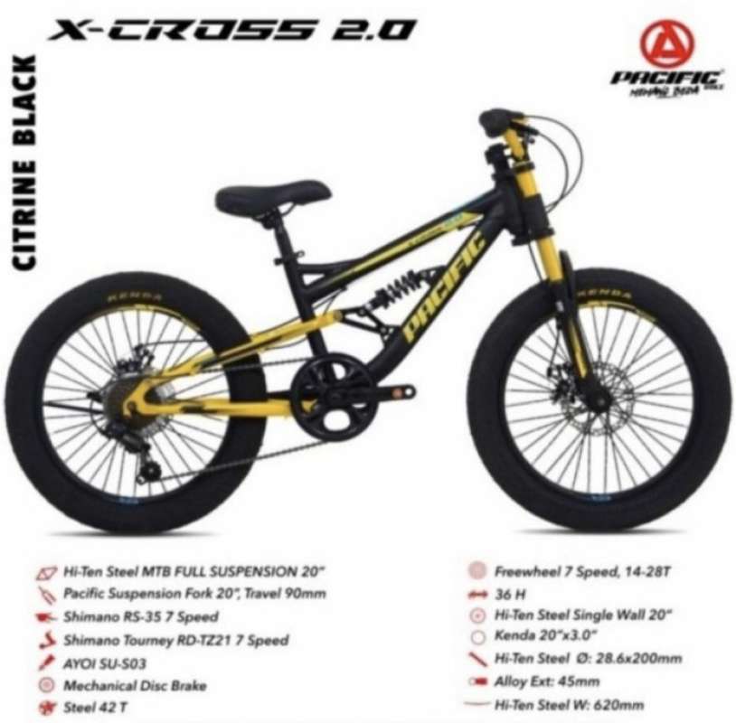 Mtb pacific full suspension sales