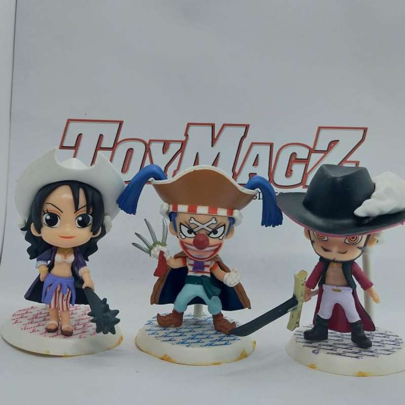 Jual Mini Figure Anime One Piece Set Isi Alvida Buggy Mihawk Eks