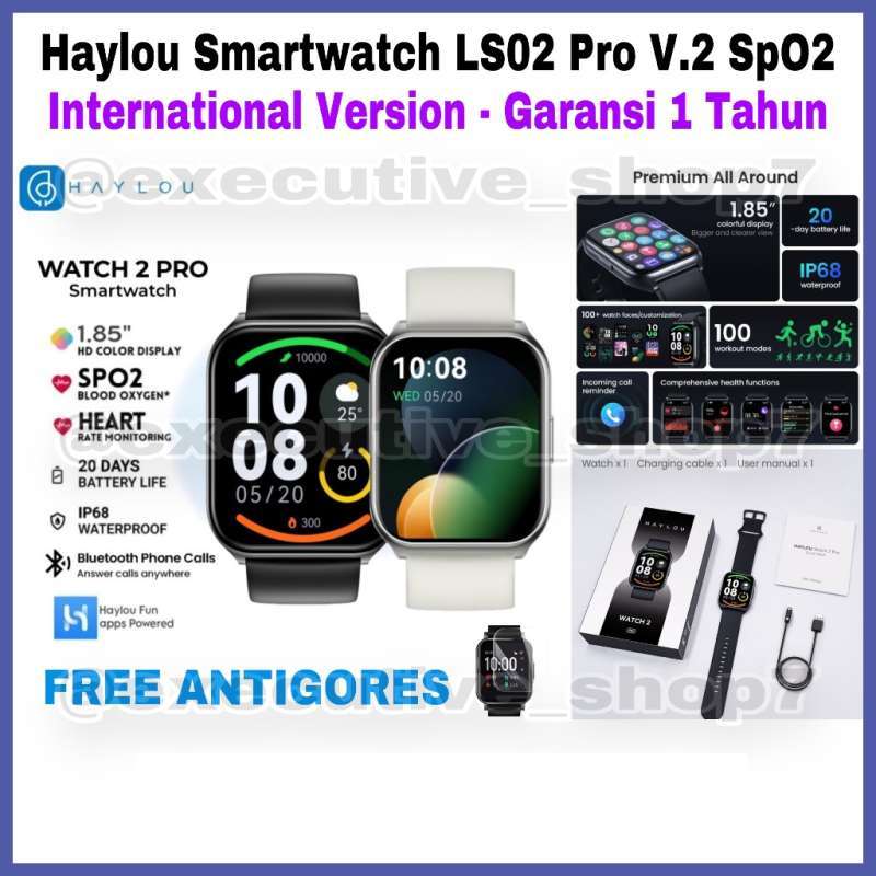 Jual Haylou Smartwatch LS02 Pro V.2 SpO2 International Version