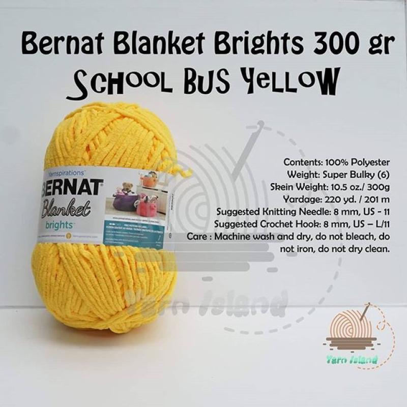 Bernat blanket school bus yellow cheap