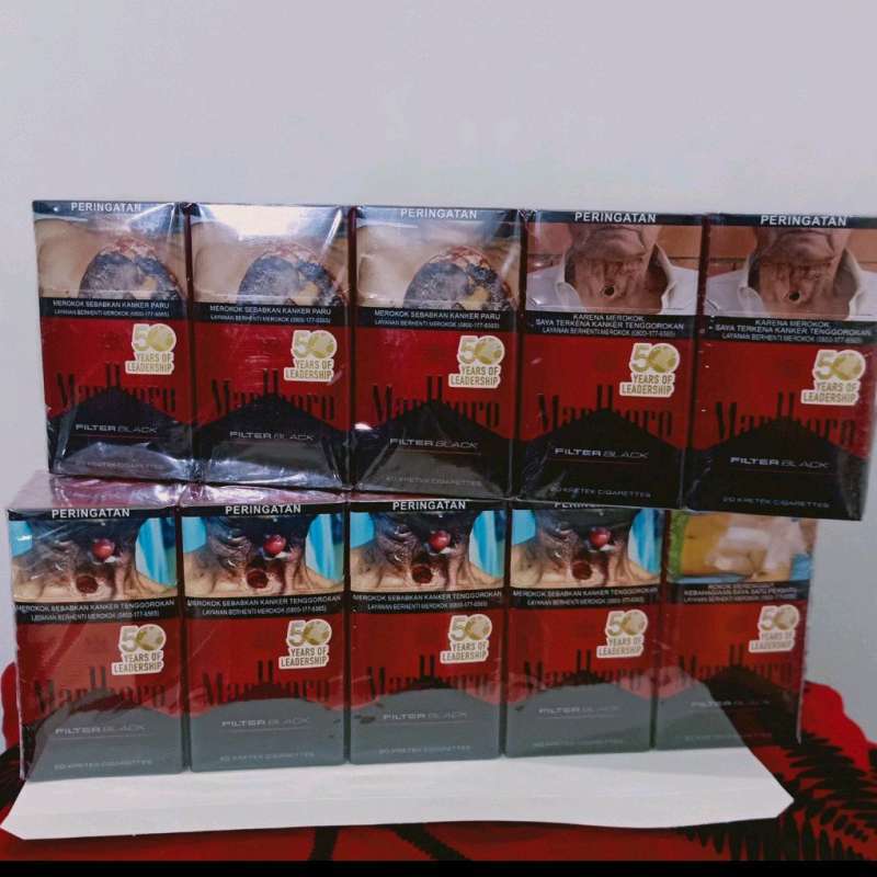 Jual Marlboro Filter Black 20 ( 1 Slop 10 Bungkus ) Di Seller Toko