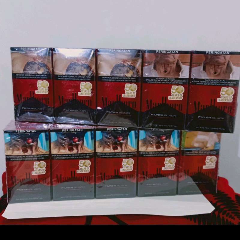 Jual Marlboro Filter Black 20 ( 1 Slop 10 Bungkus ) Di Seller Toko
