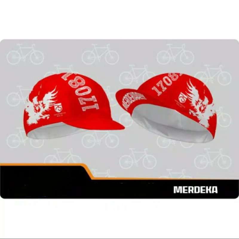 Jual Cycling Cap Topi Sepeda (merdeka Red) Di Seller Raja Sepeda