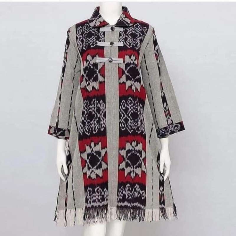 Model baju 2025 tenun ikat modern