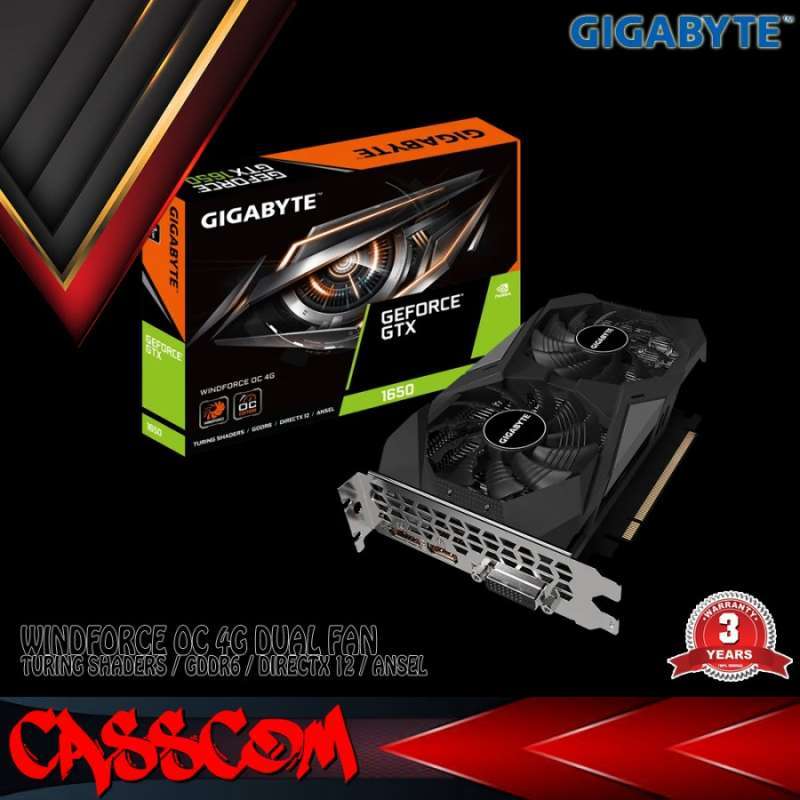Geforce gtx 1650 4gb on sale gigabyte d6 windforce 2 oc