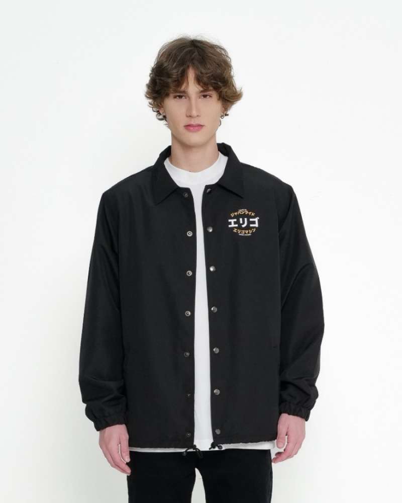 Promo Outerwear Unisex Erigo Coach Jacket Steffi Knight Black S