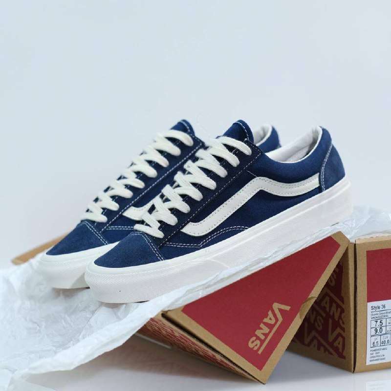 Vans style 36 dress blue best sale