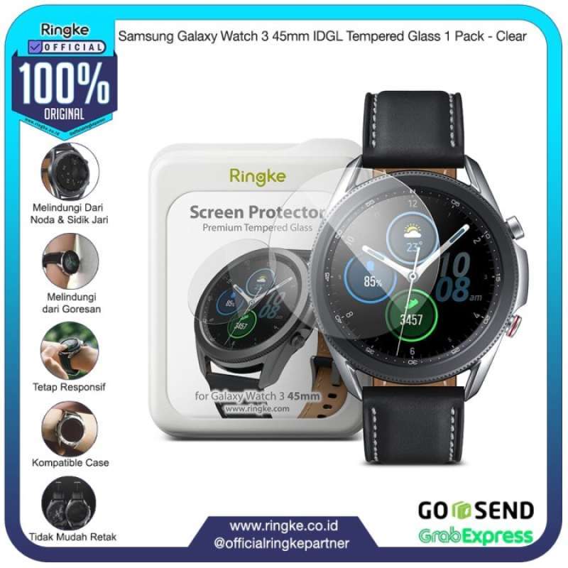 Ringke Galaxy Watch 45mm IDGL Tempered Glass pack Anti Gores Guard