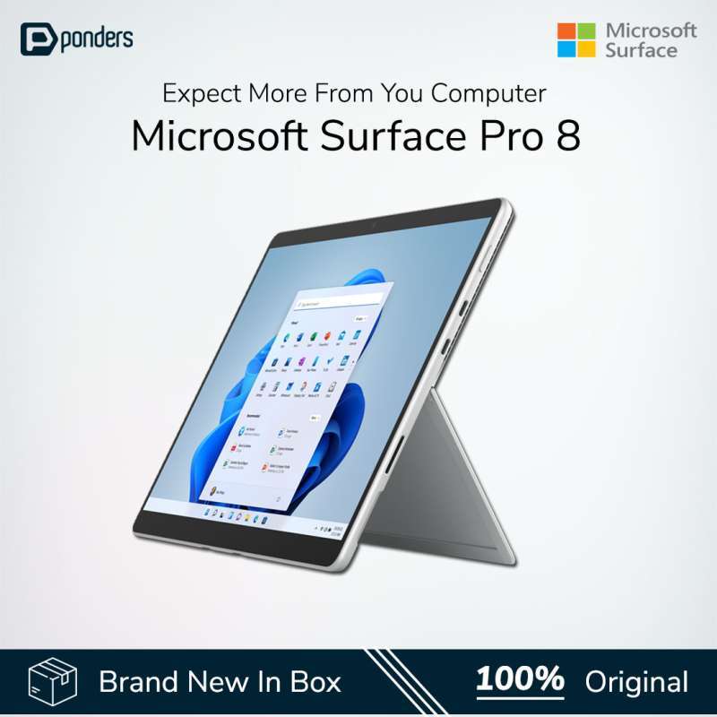 Promo Microsoft Surface Pro Core i5 Gen11 256GB 8GB DDR4 12 Inch FULL  SET) Diskon 1% di Seller ponderscomp ponderscomp Blibli