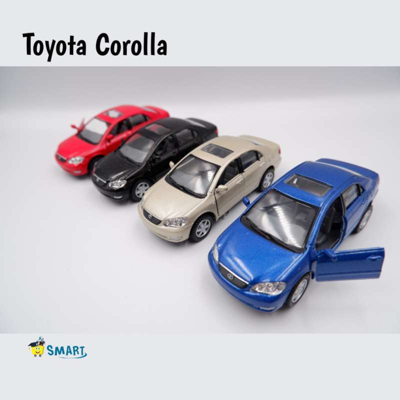 Jual DIECAST KINSMART TOYOTA COROLLA MERAH di Seller Smart