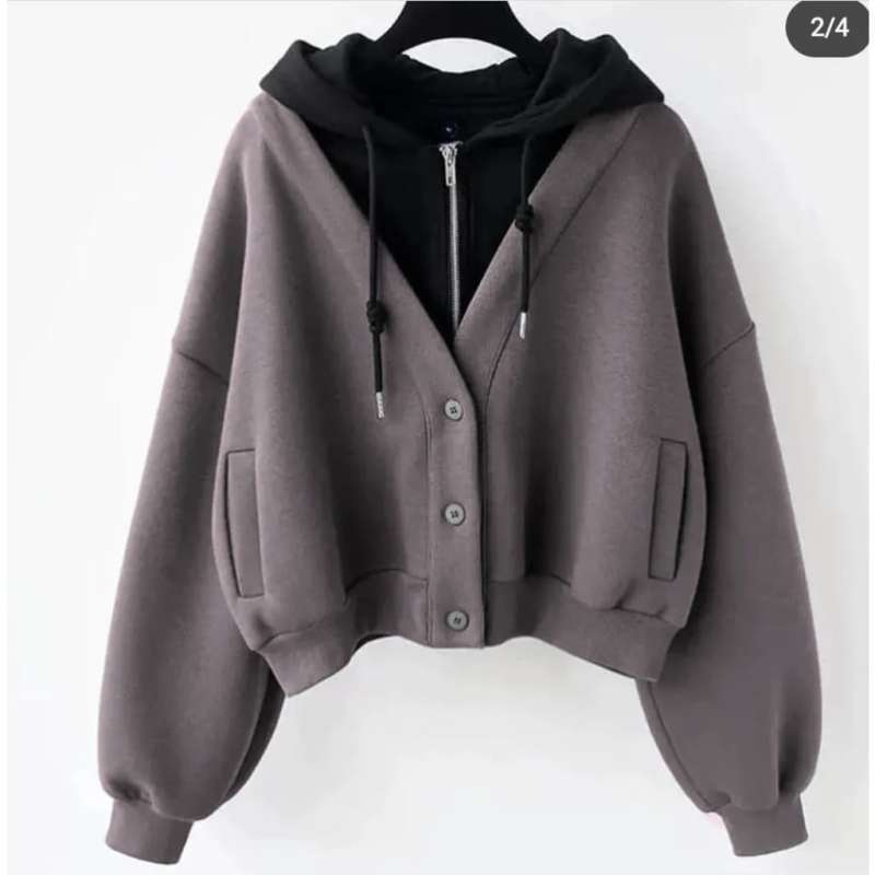 Hoodie wanita korea on sale
