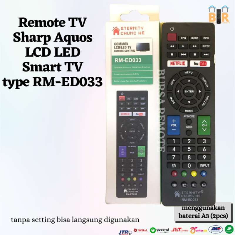 Jual Remot remote Tv Sharp Aquos Lcd Led Smart Tv Type Rm ed033 ecergrosir Kode Br01 Shp950 Di Seller Smart Projeck Wijaya Kusuma Kota Jakarta Barat Blibli