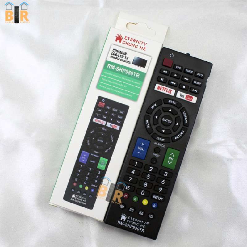 Remot Remote Tv Sharp Aquos Lcd Led Smart Tv Type Rm Ed033 Ecergrosir Kode Br01
